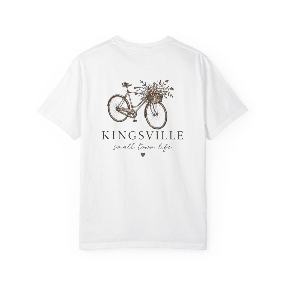 Kingsville Bicycle Floral Tee — "small town life" Graphic T-Shirt