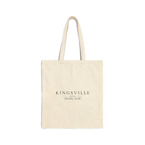 Kingsville Canvas Tote Bag — "Small Town Life" Bicycle Market Shopper