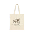 Kingsville Canvas Tote Bag — "Small Town Life" Bicycle Market Shopper