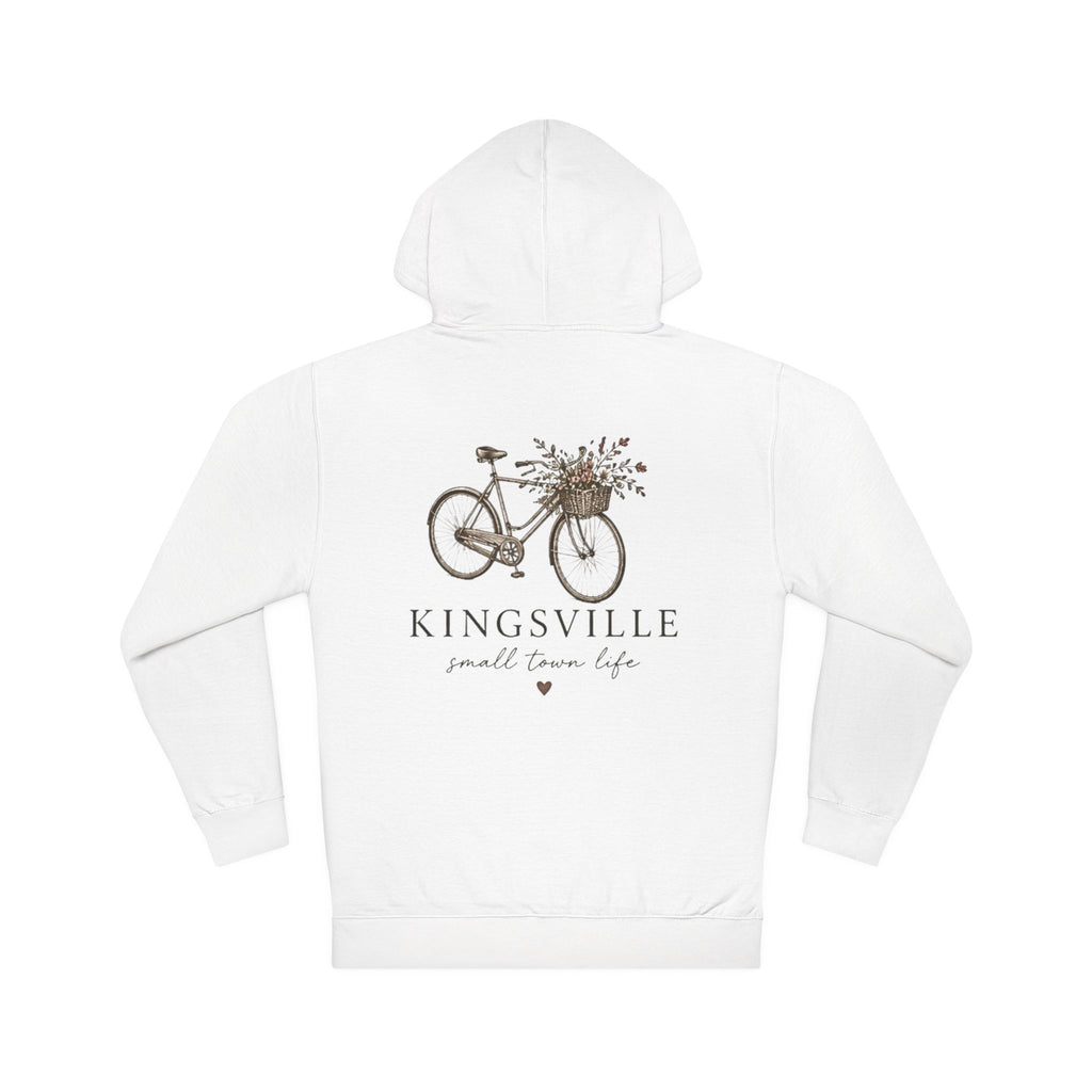 Kingsville Bicycle Hoodie — "Small Town Life" Cozy Pullover