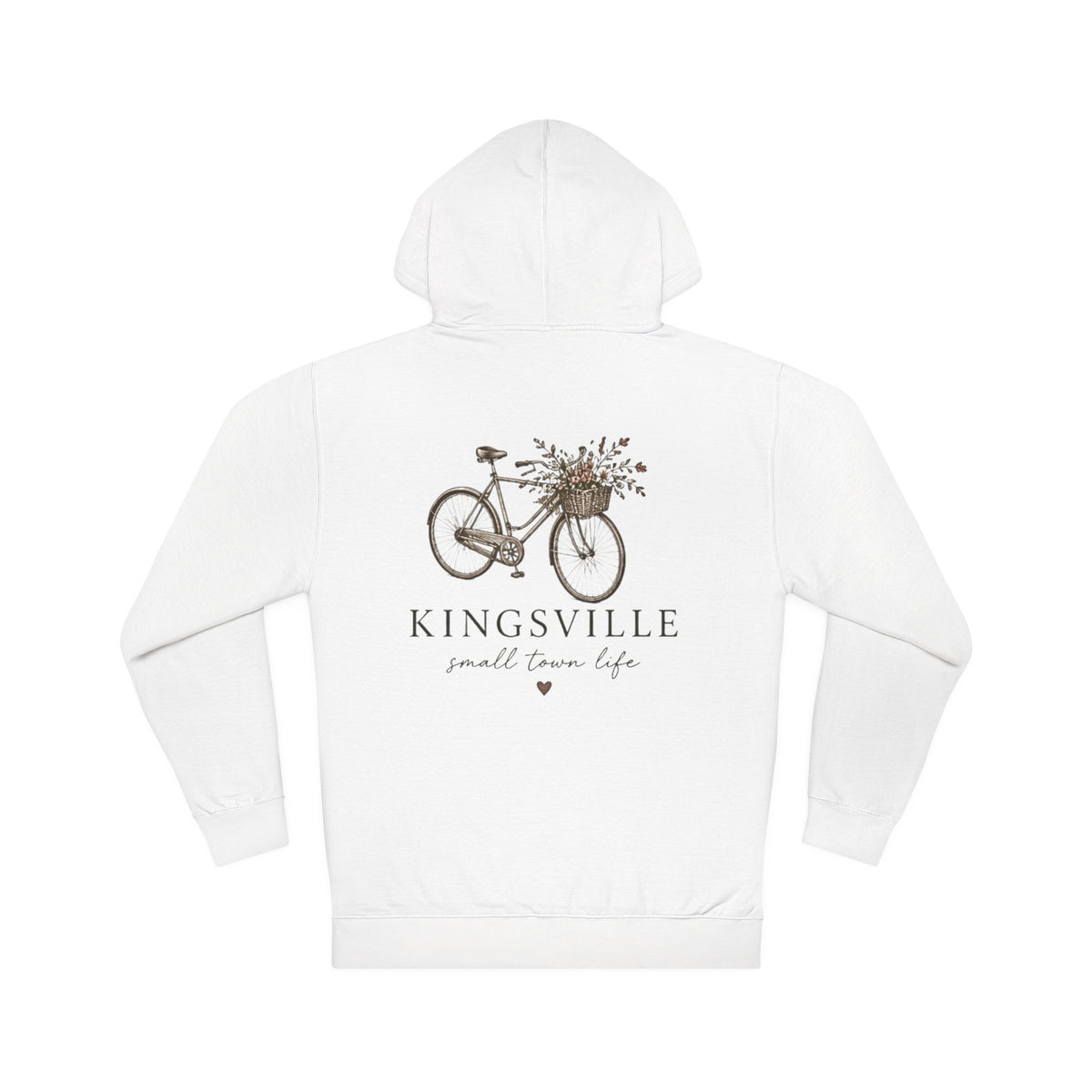 Kingsville Bicycle Hoodie — "Small Town Life" Cozy Pullover