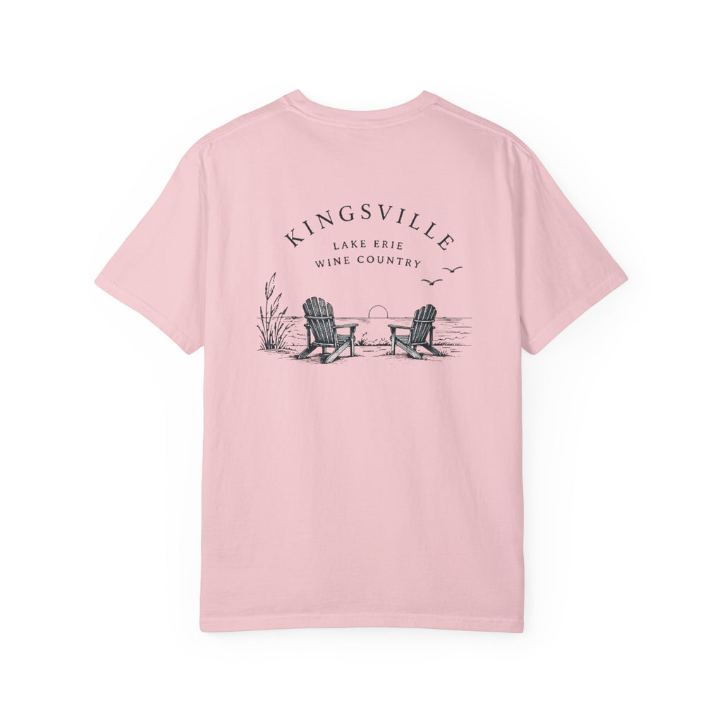Kingsville Lake Erie Scenic T-Shirt — Adirondack Chairs Beach Graphic