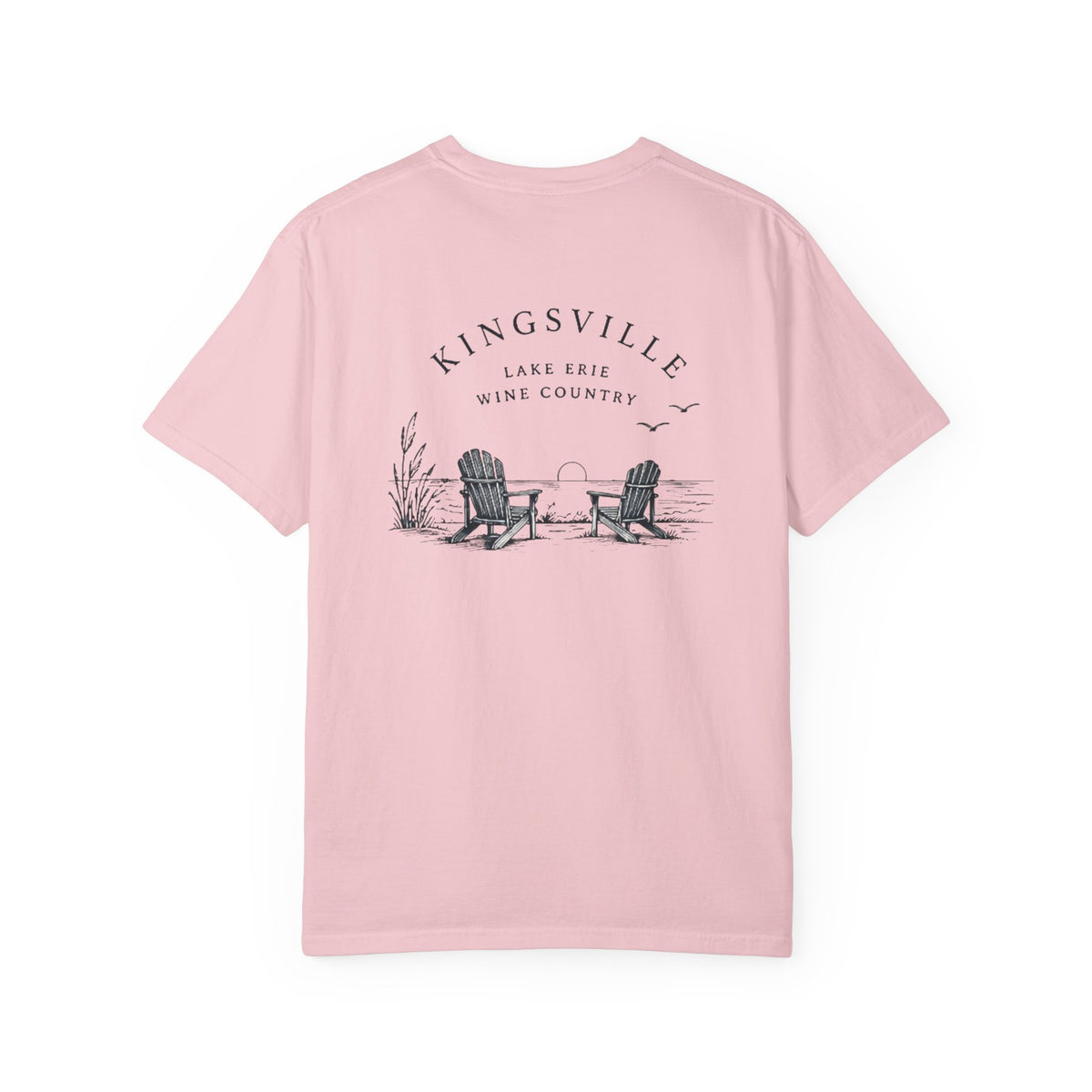 Kingsville Lake Erie Scenic T-Shirt — Adirondack Chairs Beach Graphic