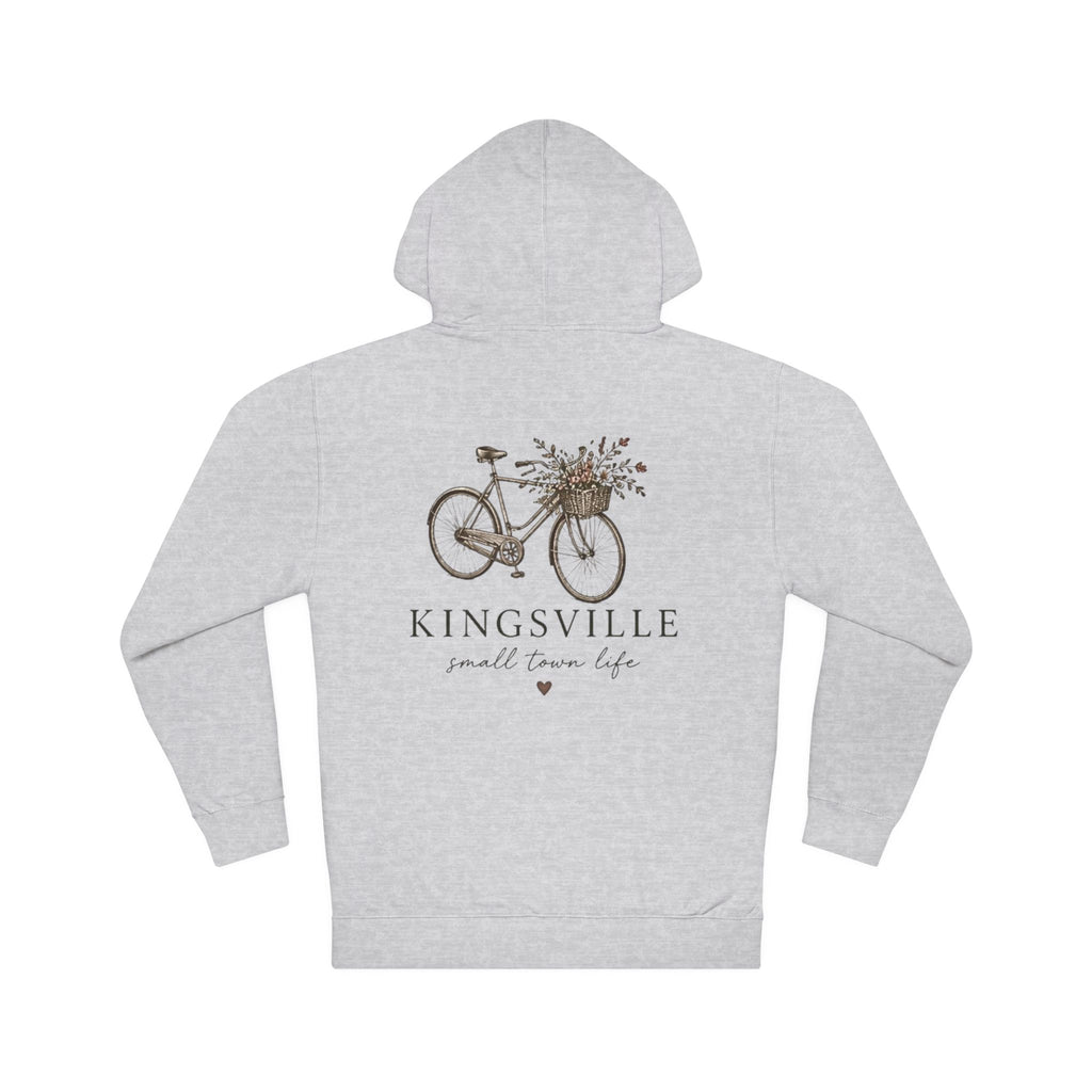 Kingsville Bicycle Hoodie — "Small Town Life" Cozy Pullover