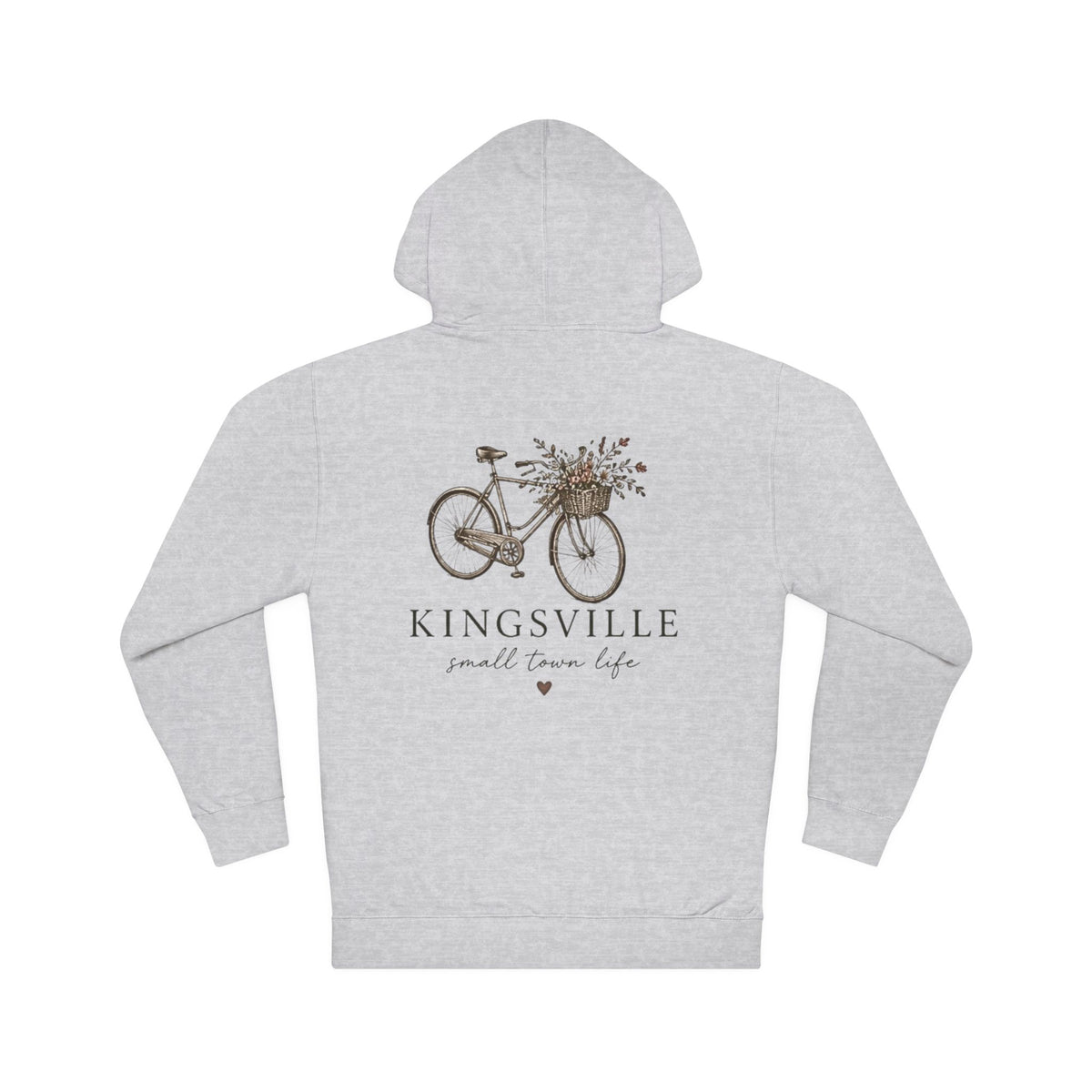 Kingsville Bicycle Hoodie — "Small Town Life" Cozy Pullover