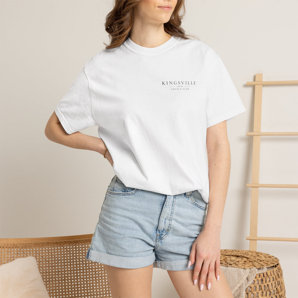 Kingsville Lake Erie Scenic T-Shirt — Adirondack Chairs Beach Graphic
