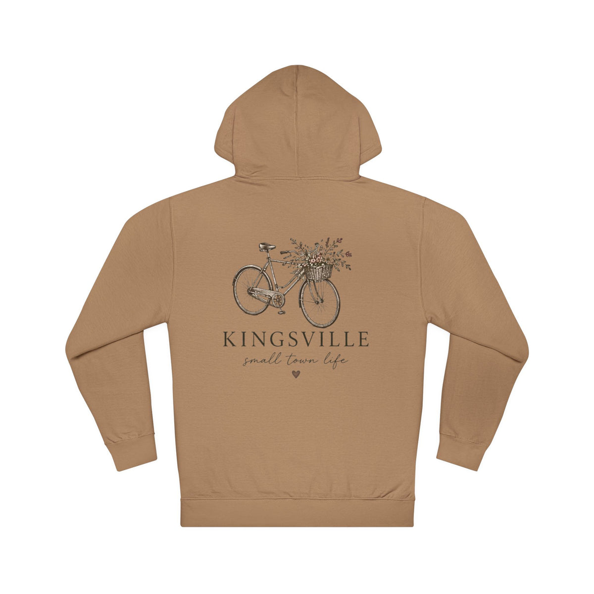 Kingsville Bicycle Hoodie — "Small Town Life" Cozy Pullover
