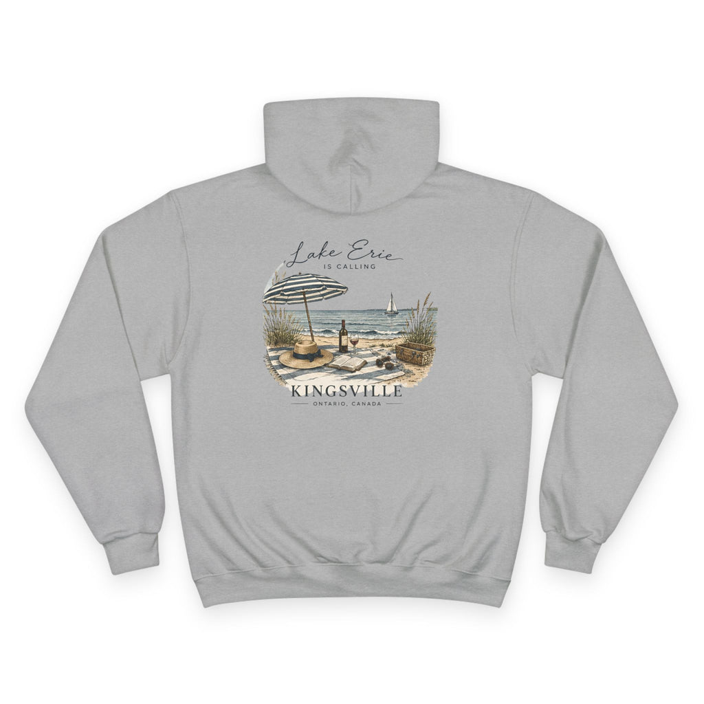 Kingsville Lakefront Hoodie — 'Lake Erie' Scenic Champion Hooded Sweatshirt