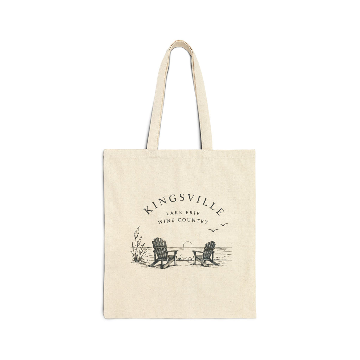 Kingsville Lake Chairs Canvas Tote Bag – Coastal Cottage Beach Market Tote