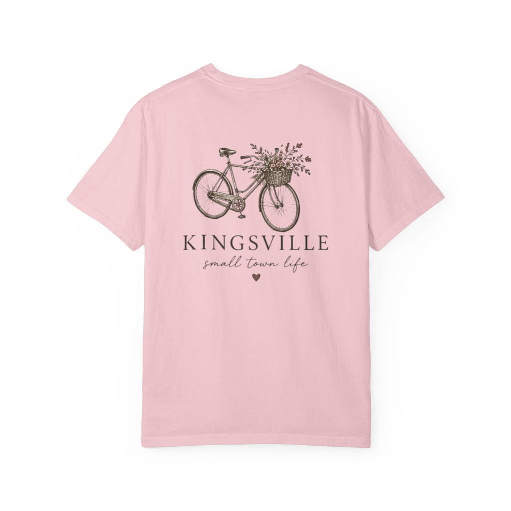 Kingsville Bicycle Floral Tee — "small town life" Graphic T-Shirt