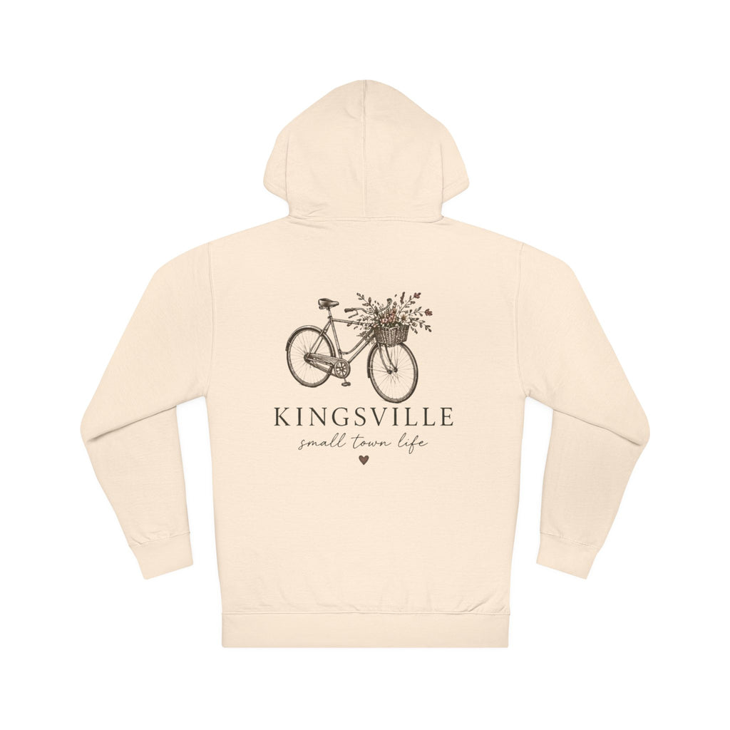 Kingsville Bicycle Hoodie — "Small Town Life" Cozy Pullover