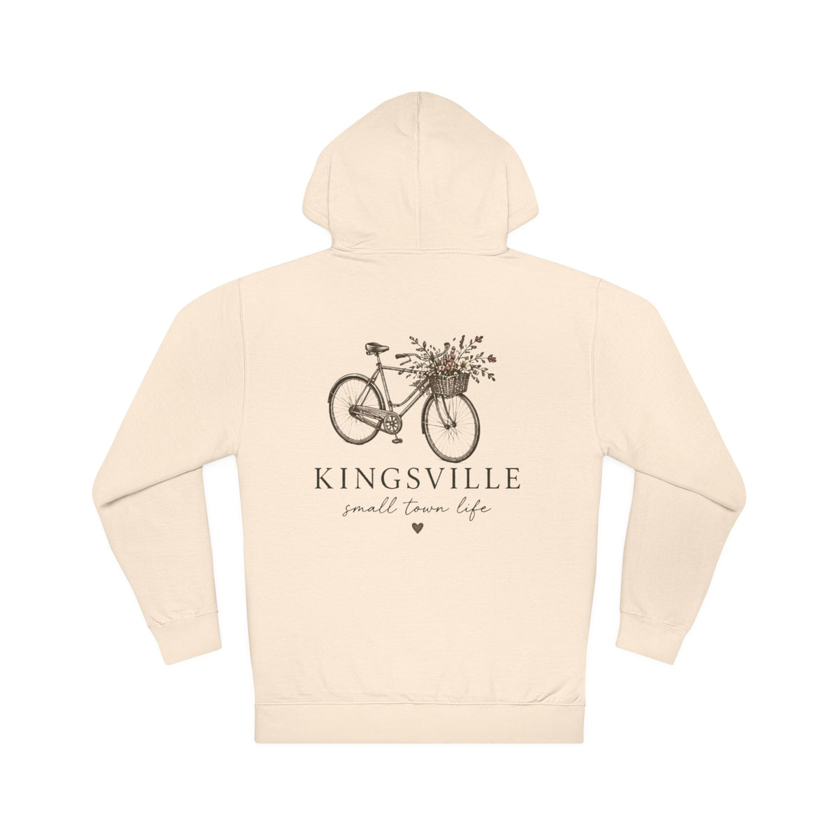 Kingsville Bicycle Hoodie — "Small Town Life" Cozy Pullover