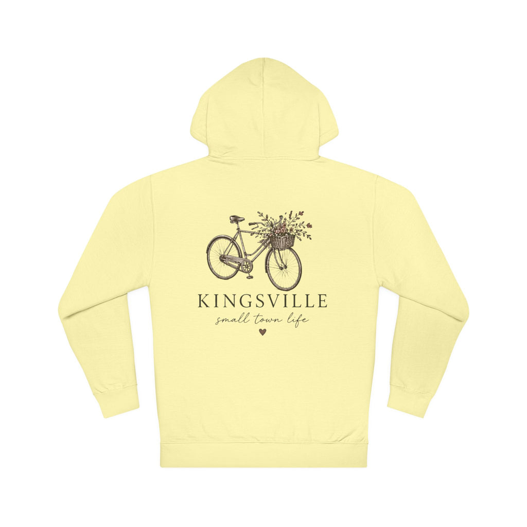 Kingsville Bicycle Hoodie — "Small Town Life" Cozy Pullover