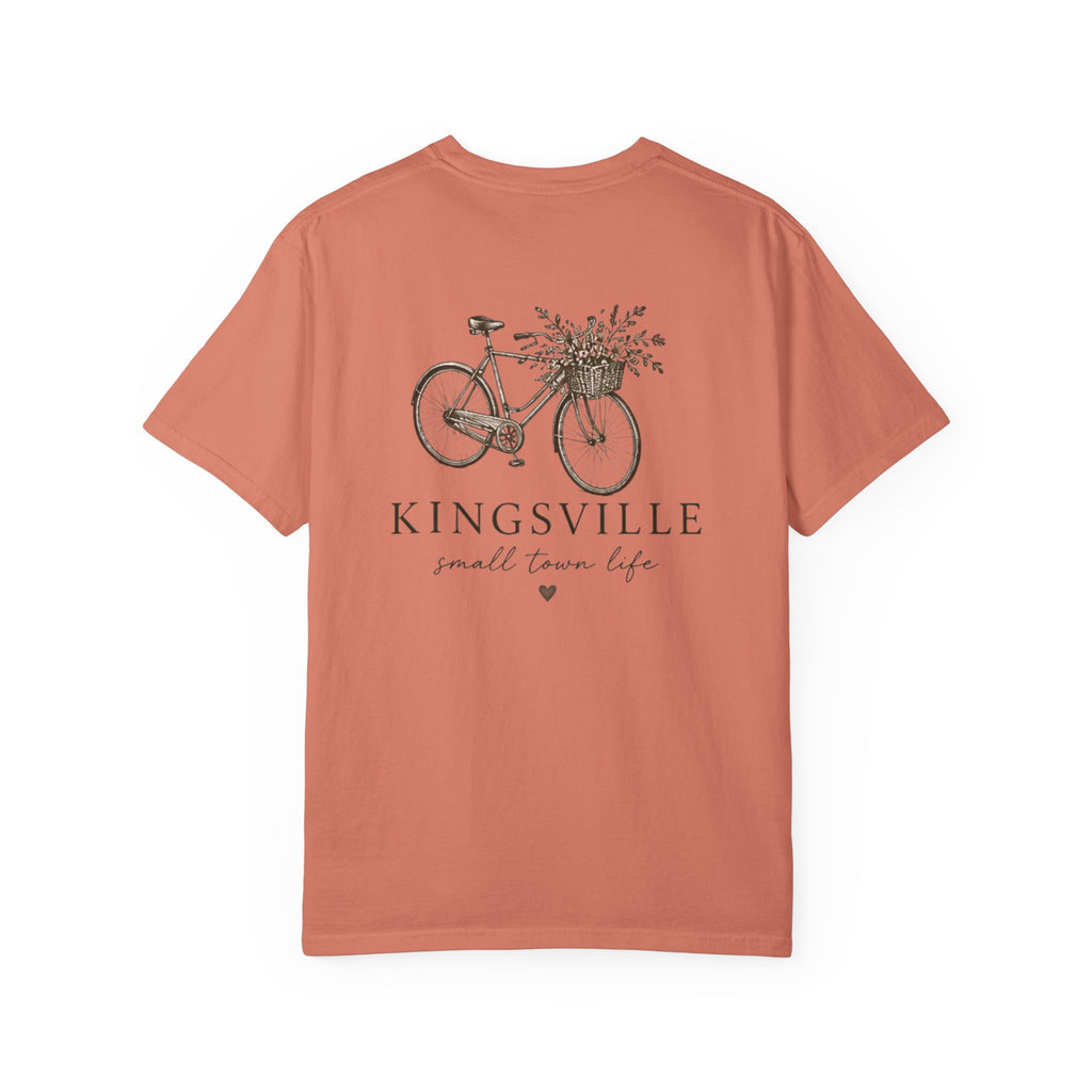 Kingsville Bicycle Floral Tee — "small town life" Graphic T-Shirt