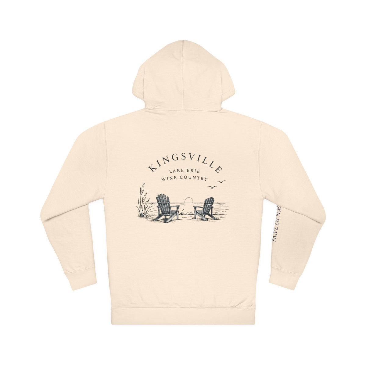 Kingsville Lake Life Hoodie — Adirondack Chairs Scenic Pullover