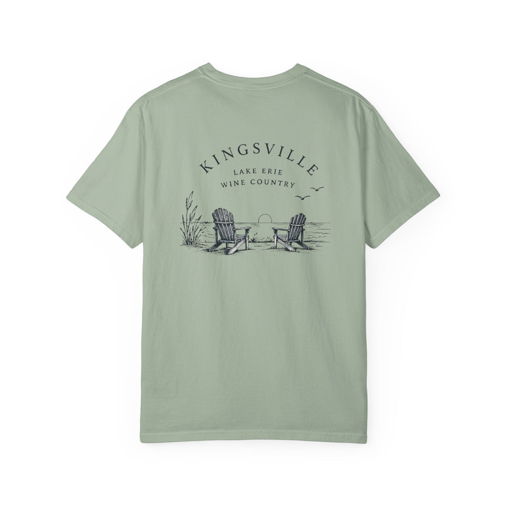 Kingsville Lake Erie Scenic T-Shirt — Adirondack Chairs Beach Graphic