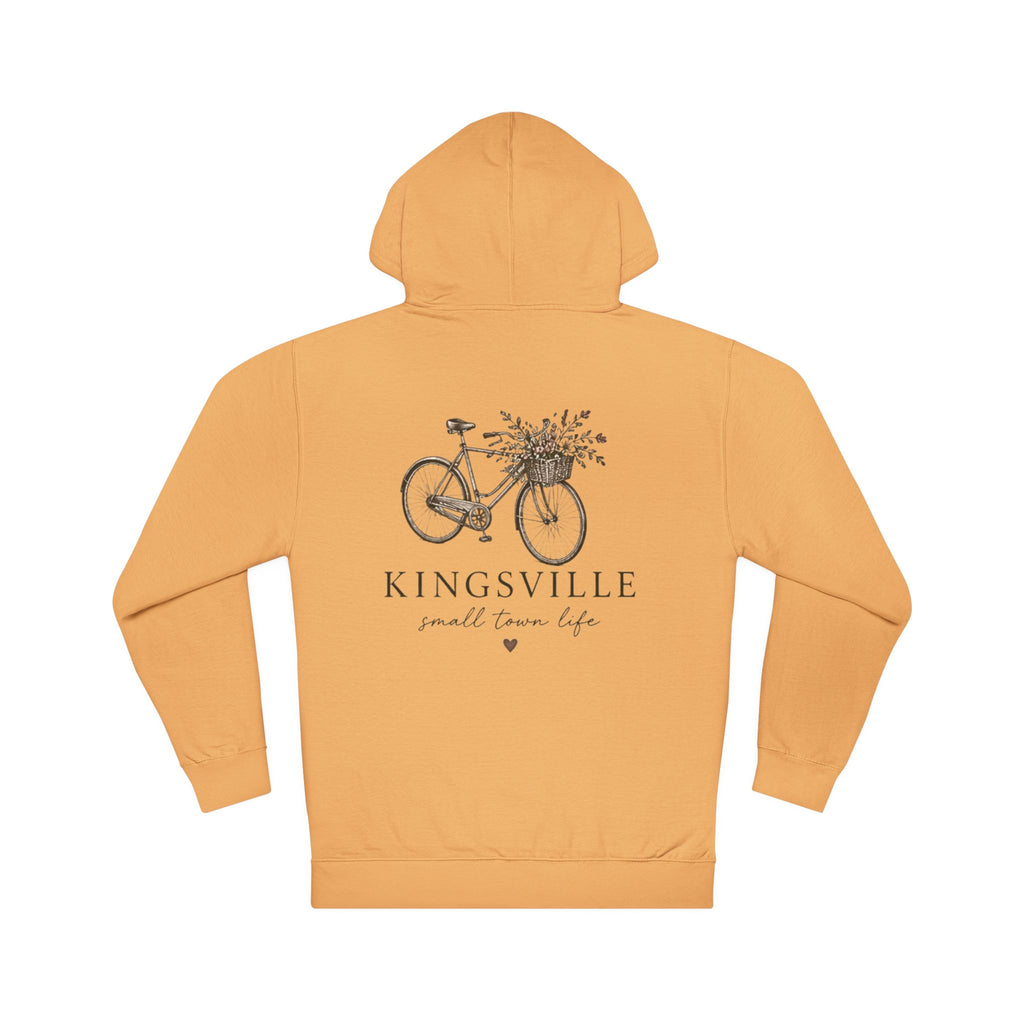 Kingsville Bicycle Hoodie — "Small Town Life" Cozy Pullover