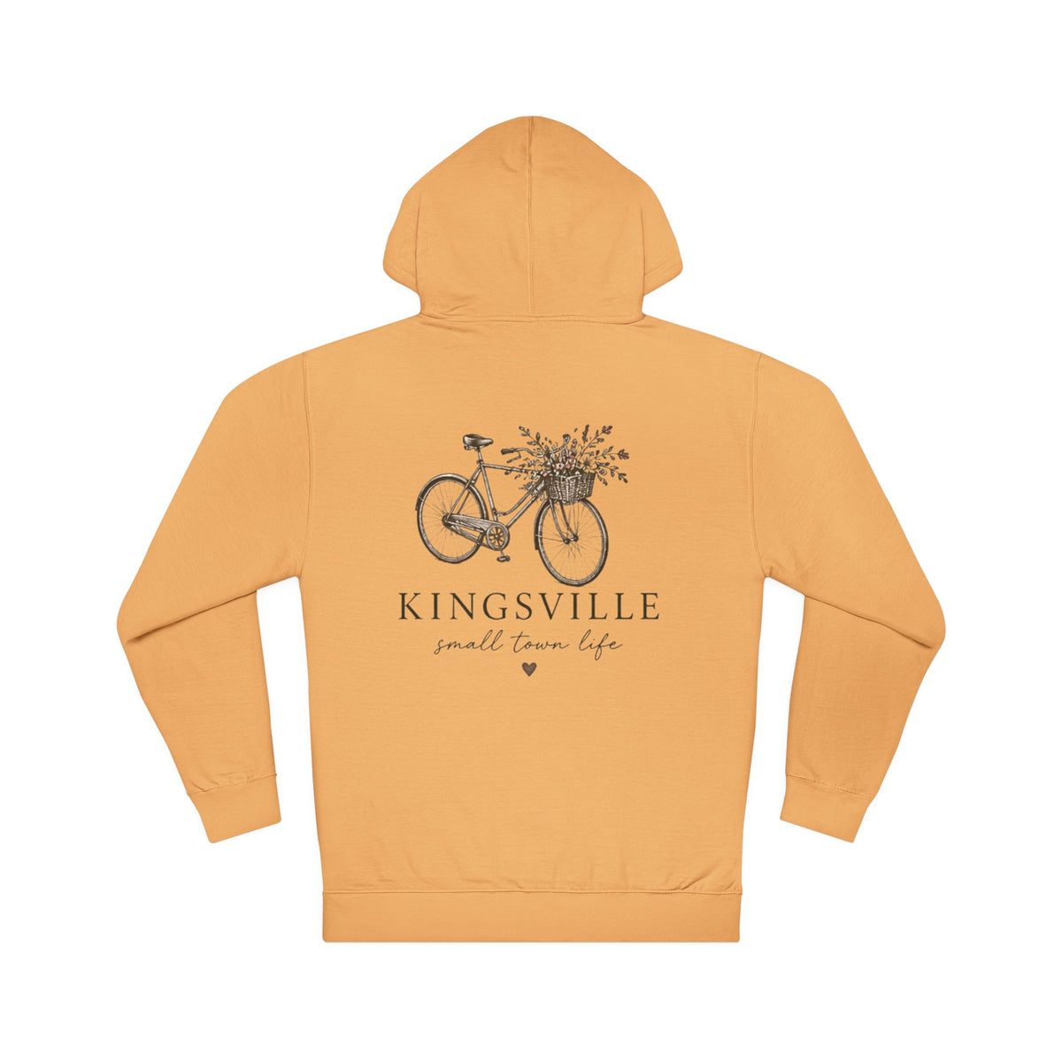 Kingsville Bicycle Hoodie — "Small Town Life" Cozy Pullover