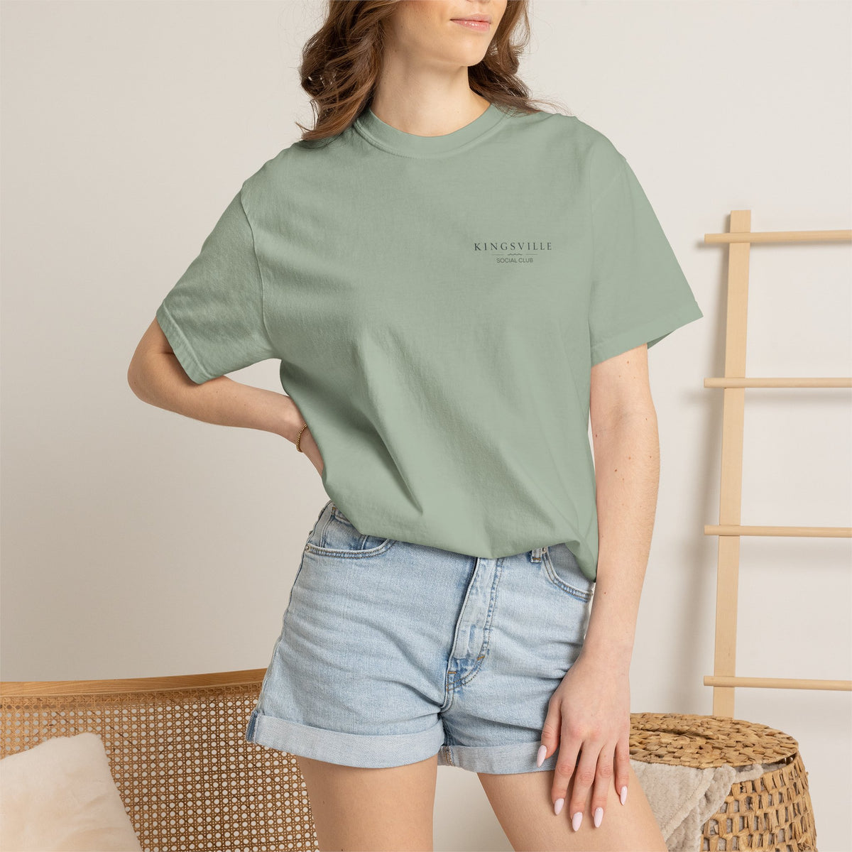Kingsville Bicycle Floral Tee — "small town life" Graphic T-Shirt